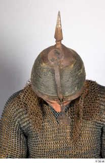  Photos Medieval Knight in Turkish Helmet 1 Chainmail hood Medieval Soldier Plate armor Turkish Helmet head 0009.jpg